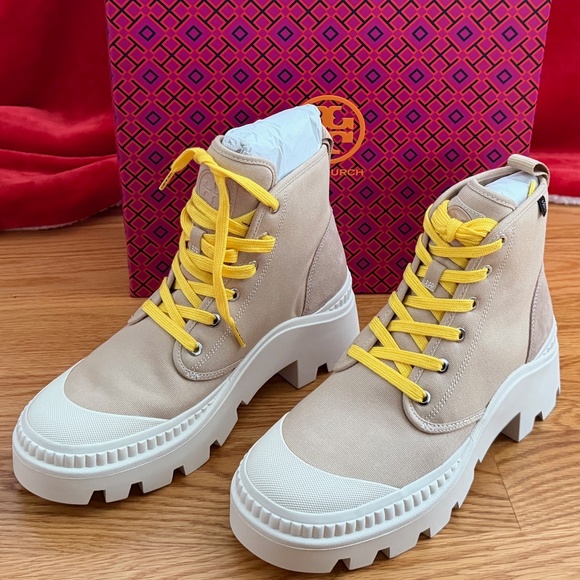 Tory Burch NIB Camp Sneaker Boot (8) - Picture 1 of 16